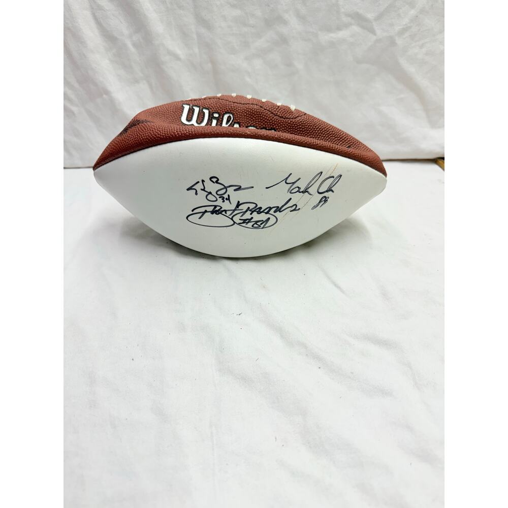 Wilson football ball made USA Official NFL  is signed lm not sure who signed it